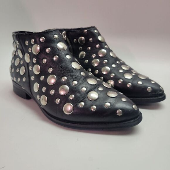 Topshop Mirror Stud Booties  - Picture 3 of 16